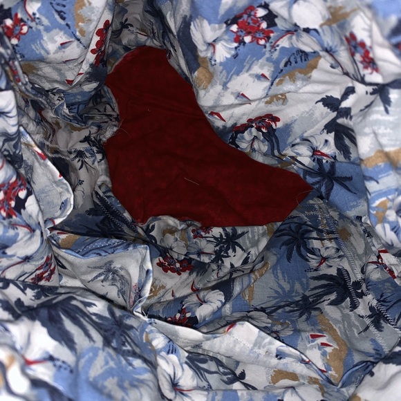 Hawaiian Print Drawstring Rope Cloth Bag - Picture 3 of 3